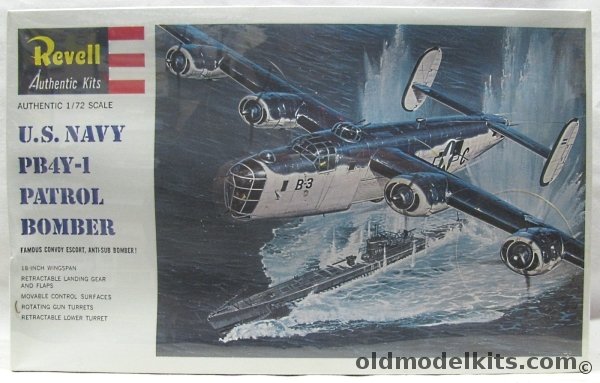 Revell 1/72 PB4Y-1 US Navy Patrol Bomber - (B-24) - (PB4Y1), H205 plastic model kit